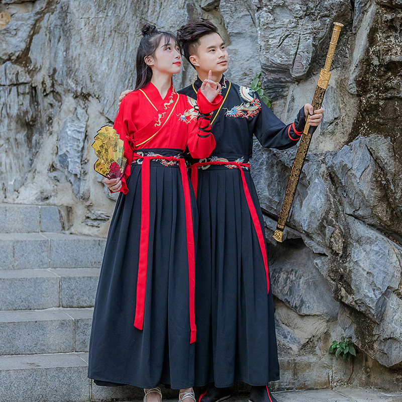 凤歌鸢齐胸襦裙汉服春夏秋冬女装大摆裙绣花齐胸古装女服装仙女