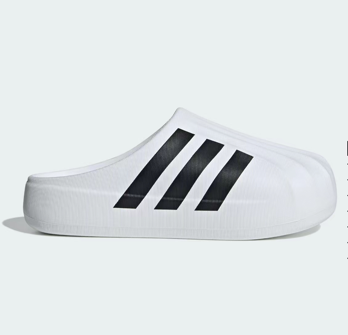 Adidas阿迪达斯三叶草贝壳头拖鞋男女正品新款运动凉鞋白色IF6184