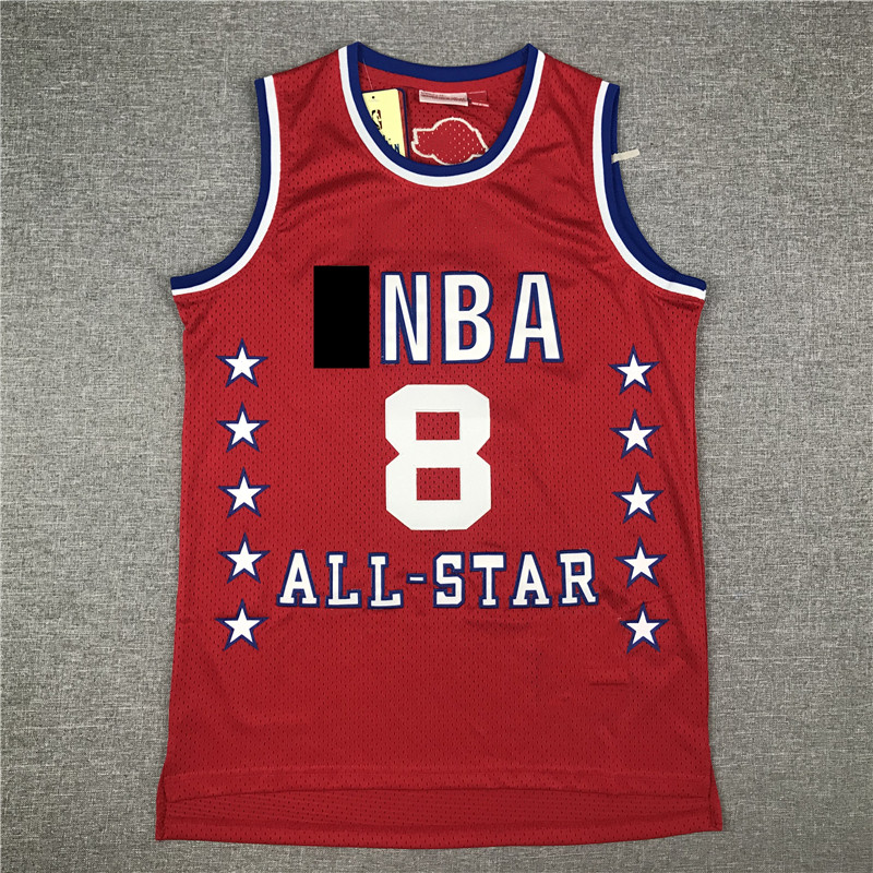 湖人科比03全明星8号红色复古刺绣球衣篮球服运动服背心上衣夏季