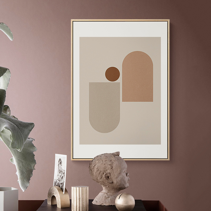 美森花卉客厅装饰画抽象花朵卧室床头挂画玄关柜画民宿样板间壁画