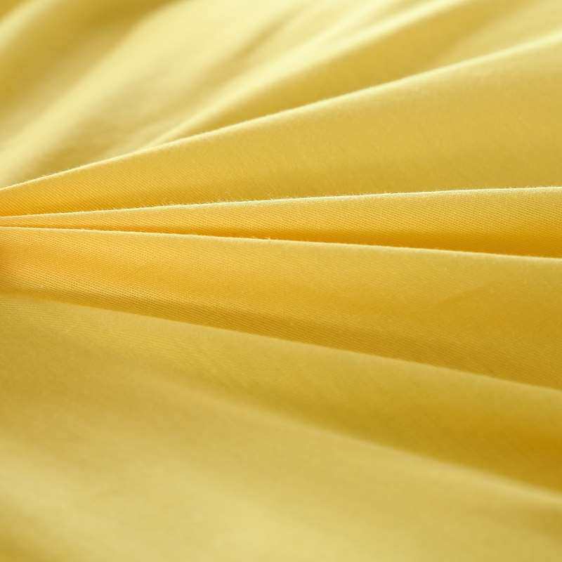 全棉四季款简约素色黄色单品床单纯棉斜纹活性印染纯色单色被单
