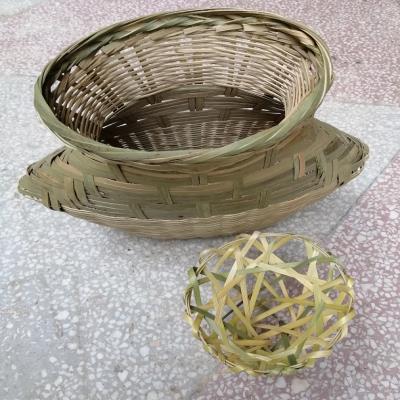 鱼篓有盖子竹编渔夫鱼笆篓钓鱼打渔爱好者竹篓竹制品装饰道具包邮