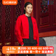 阿迪达斯女装2024龙年CNY新春款飞行员运动夹克外套IM8873 IM8872