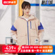 阿迪达斯三叶草女外套2021冬季新款运动连帽羽绒服 H64177 H64176