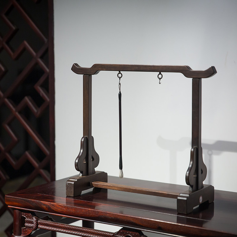 红木悬挂式笔架文玩雅器书房桌面摆件笔架文房用品中式书房摆件