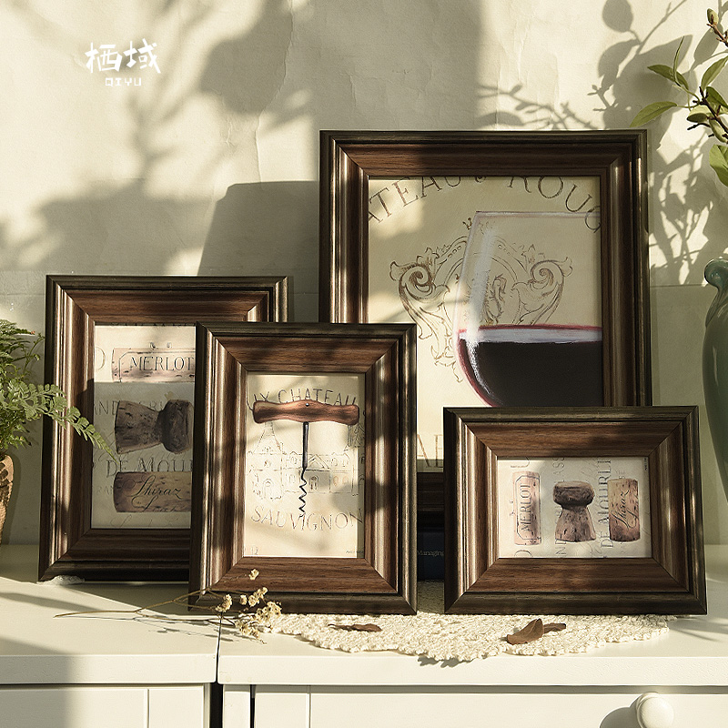 American style Wine cabinet decorate Pendants 567 10 Retro Wall hanging combination Photo frame Swing sets photo Photoin the Home accessories , Frame/Frames category - from Buy2taobao.com to provide professional Taobao agent buy service