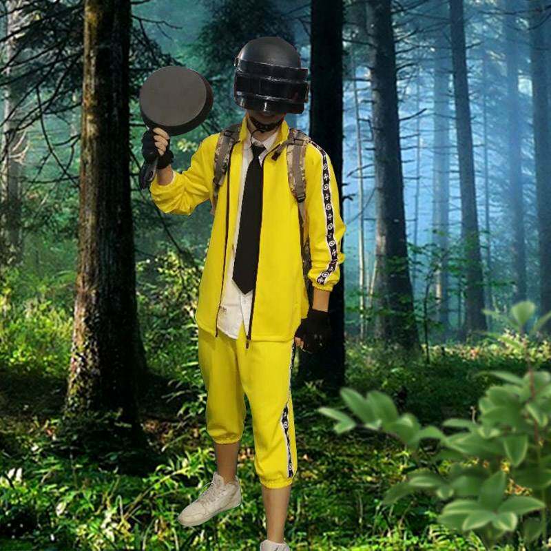 一折吃鸡cos服装_绝地求生吃鸡cos服小黄衣美团服大逃