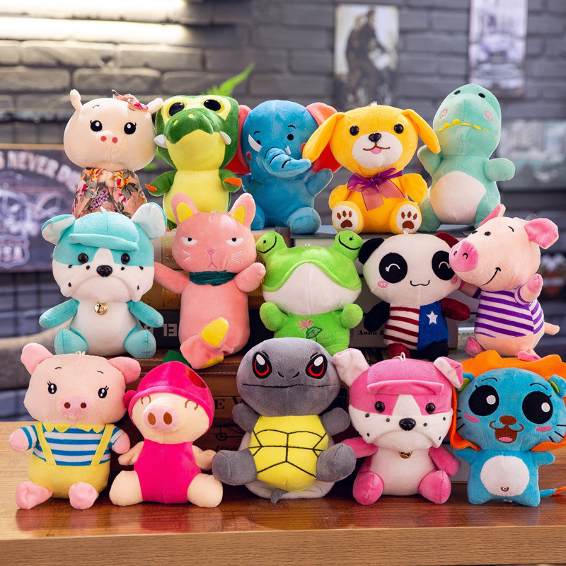 抓娃娃机公仔婚庆抛洒小玩偶结婚公司活动礼品儿童毛绒玩具猪批发