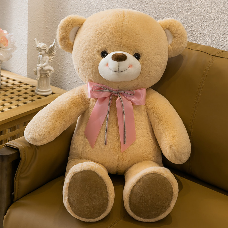 泰迪熊布偶洋娃娃抱抱熊公仔公仔床上睡觉抱枕可爱大熊女友毛绒 原价