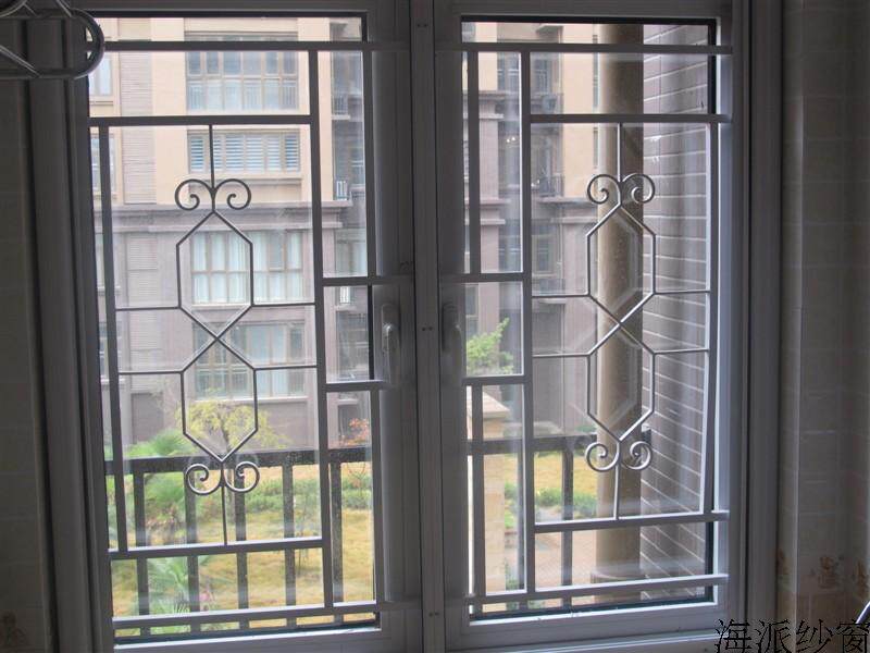 上海高档铝窗花 防护拦 防小孩护拦  高层防小孩 高档防盗窗 扶手已售