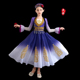 少数民族演出服新疆舞蹈服儿童表演服维吾尔族回族服装新款大摆裙