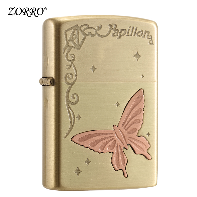 2018 new pattern Zorro quality goods Kerosene lighter Windbreak Copper butterfly lighter originality personality Boyfriendin the ZIPPO/Swiss Army Knife/Glasses , Brand lighters and accessories , Other , Kerosene lighter category - from Buy2taobao.com to provide professional Taobao agent buy service