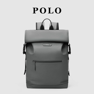 POLO男士双肩包商务旅行大容量电脑包时尚通勤出差高级感背包男潮