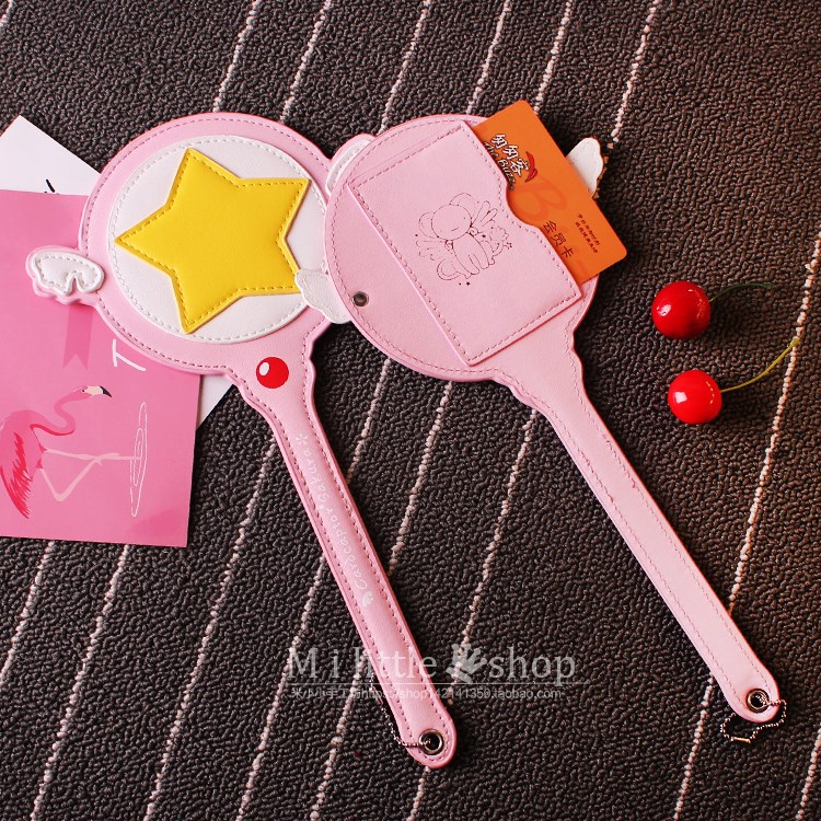Cardcaptor Sakura Ferrule Card Captor Sakura Magic Stick Card package Metro bus Access control Ferrulein the Leather/Lady bags/Men's bag, Card package category - from Buy2taobao.com to provide professional Taobao agent buy service