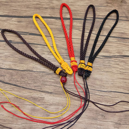 蜡绳diy材料手工编织绳无事牌挂坠车饰打结挂件木牌串中国结绳子