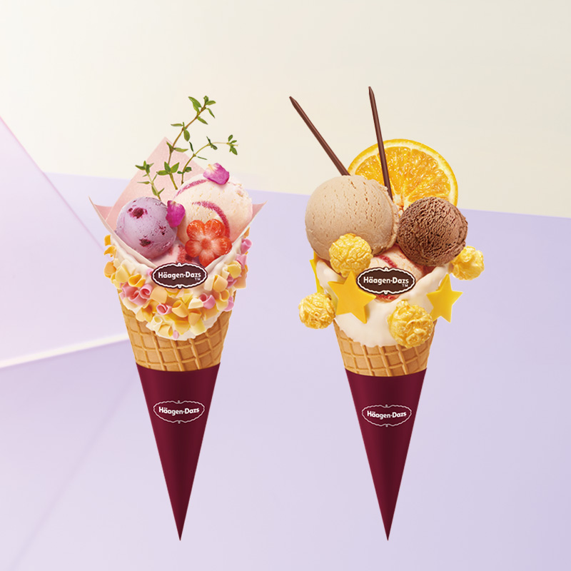 哈根达斯旗舰店的优惠券大全—哈根达斯冰淇淋花意华夫筒果意外带甜筒