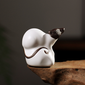 dh 景德镇陶瓷迷你可爱 创意摆件动物茶宠 茶具配件 功夫茶道茶杯