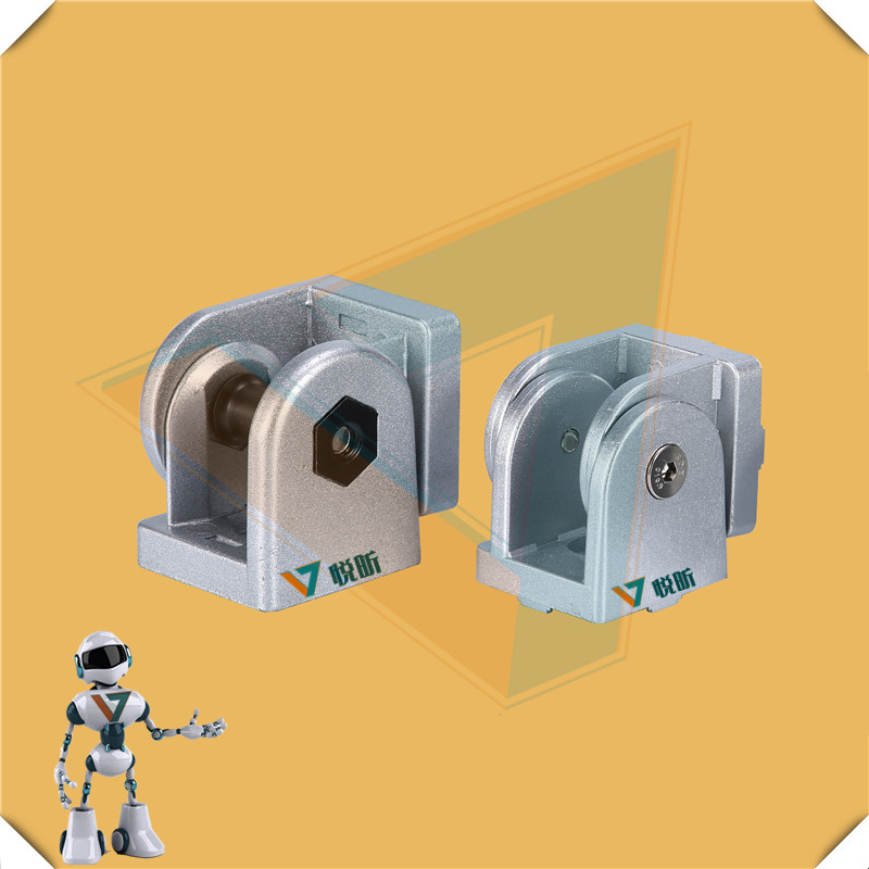 铝型材活动铰链任意角连接件旋转连接活动关节转向关节铝型材配件