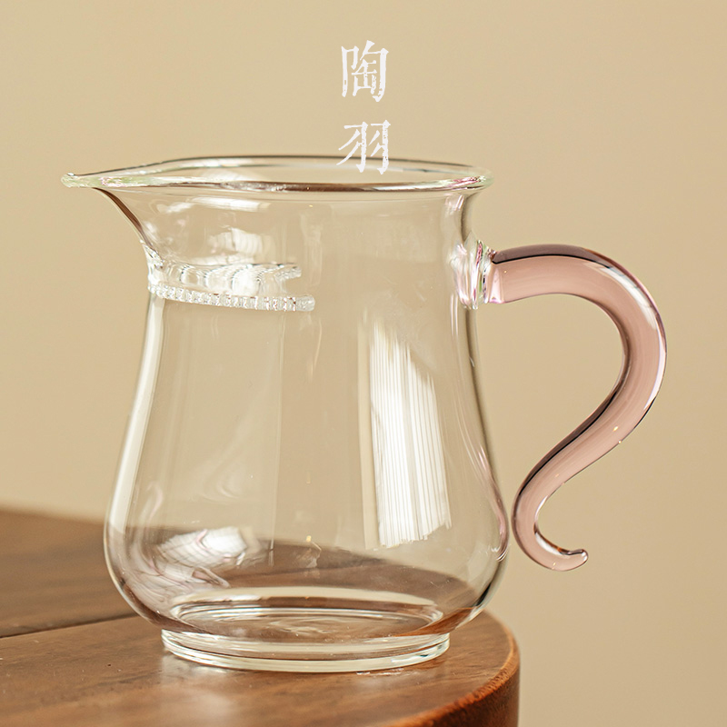 玻璃公道杯加厚耐热分茶器高档过滤泡