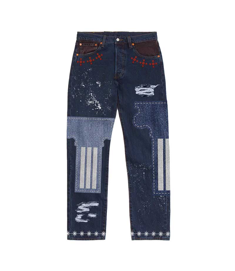 【国内现货】RHIME 23SS Paradise Lost Jeans 破坏贴布牛仔裤