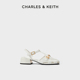 CHARLES&KEITH春夏女鞋CK1-60361464复古罗马包头镂空凉鞋女