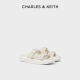 CHARLES&KEITH24夏季新款CK1-70900517软底编织厚底外穿拖鞋女