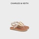 【618狂欢节】CHARLES&KEITH24新款CK1-70580228夹趾罗马沙滩凉鞋