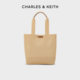 CHARLES&KEITH24夏新款CK2-30782112大容量子母手提编织托特包女