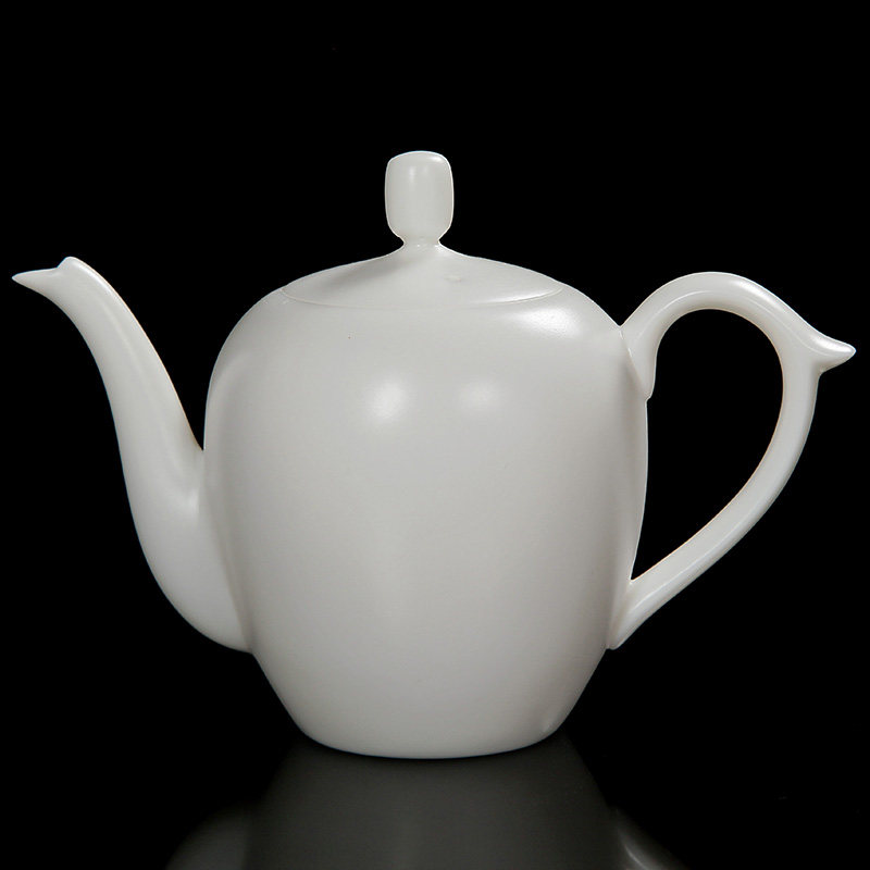 陶瓷茶壶套装家用中式复古简约带过滤大容量泡茶器羊脂玉德化白瓷