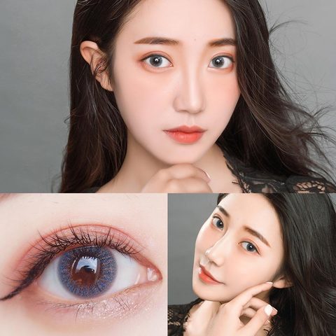 缇娜美瞳女年抛正品大牌欧美小直径混血灰色半年抛日抛隐形眼镜TN