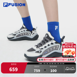 FILA FUSION斐乐潮牌女鞋天迹鞋2024夏季新款复古鞋子透气休闲鞋