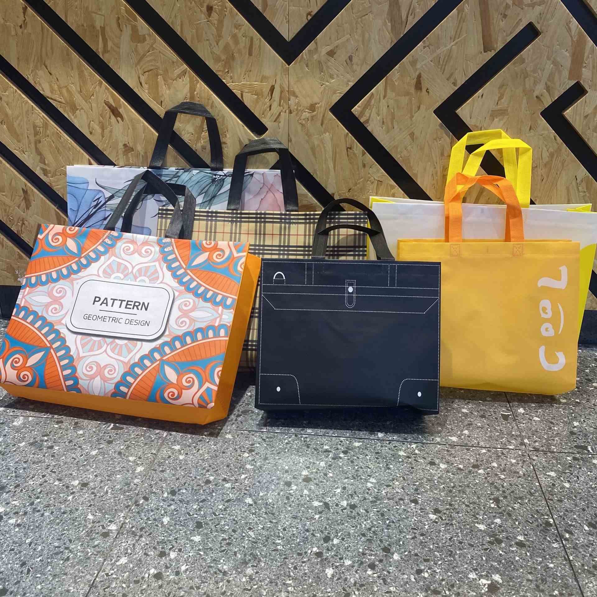 服装店袋子覆膜无纺布袋手提袋子购物袋鞋盒手拎logo礼品袋打包袋