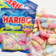 现货Haribo哈瑞宝马卡龙色酸毛毛虫意大利面条食玩糖果德国酸小虫