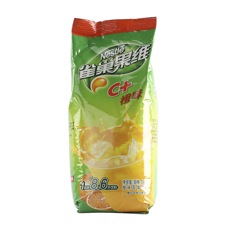 雀巢果维果汁粉果维c 橙汁味芒果柠檬味饮料粉速溶冲饮1000g原料