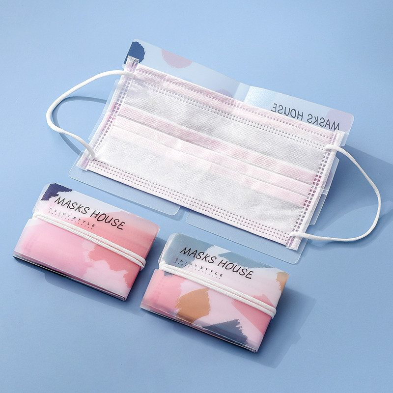 口罩收纳夹可折叠便携式防尘口鼻罩盒子收纳神器随身携带暂存夹子