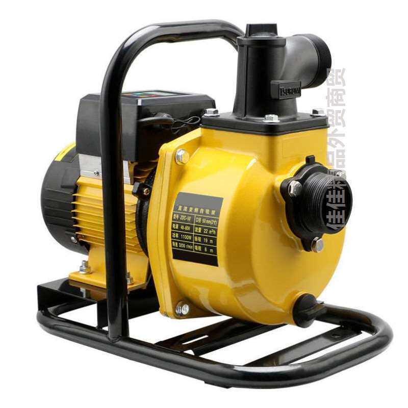 直流自吸泵电瓶车抽水机远程遥控器高压大流量高扬程电动车抽水泵