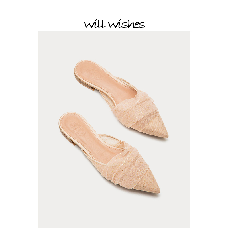 WILLWISHES 法式女鞋尖头