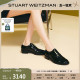 Stuart Weitzman/SW MRSPATS 春夏珍珠粗跟乐福鞋小皮鞋女德比鞋