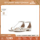 Stuart Weitzman/SW NUDISTCURVE CRYSTAL DECO 粗跟一字带凉鞋