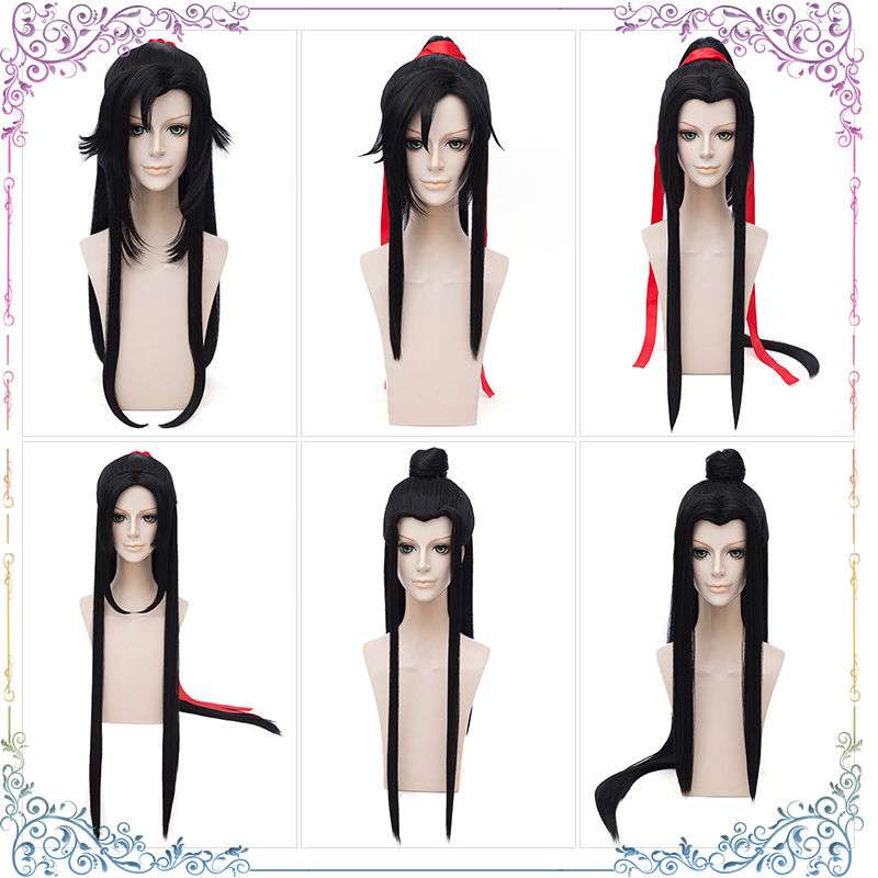 魔道动漫祖师假发cos夷陵老祖魏无羡 蓝忘机 金陵温宁古装|msdalam kategori Kanak-kanak/Bayi/Keluarga dipasang, Aksesori Kanak-kanak, rambut palsu - dari Buy2taobao.com untuk memberikan perkhidmatan ejen Taobao profesional membeli