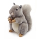 松鼠毛绒玩具仿真小松鼠公仔AURORA正品灰色松鼠玩偶可爱抱睡觉娃