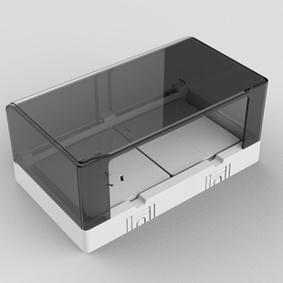 明装漏保插头自粘式二位86型开关插座防水盒保护罩加高双位防溅盒