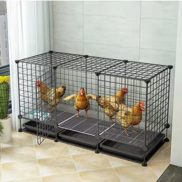 鸡笼家用大号特大养鸡笼鸡舍清粪养殖笼小鸡舍加粗鸭鹅铁丝网组装