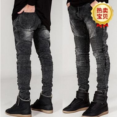 Men Male Casual Skny biker Jeans Pants Slim Fit Trousers在类目 男装, 牛仔裤中 - 来自Buy2taobao.com提供专业的淘宝代购服务