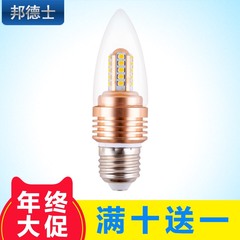 邦德士 LED蜡烛灯 3W光源螺口E14尖泡 拉尾泡超亮节能E27灯泡Lamp