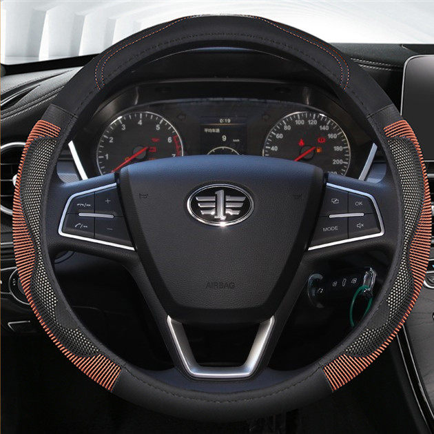 一汽森雅m80r7r9s80奔腾x80b30专用方向盘套防滑四季汽车把套