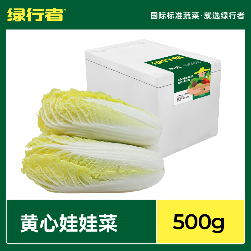 【绿行者】黄心娃娃菜新鲜蔬菜火锅食材山东小白菜时令青菜500g