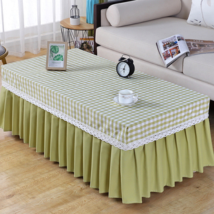 茶几桌布防水防油套罩长方形餐桌家用客厅欧式全包茶几垫防尘台布