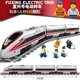 中国和谐号积木拼装玩具益智力动脑儿童6岁火车男孩电动高铁轨道