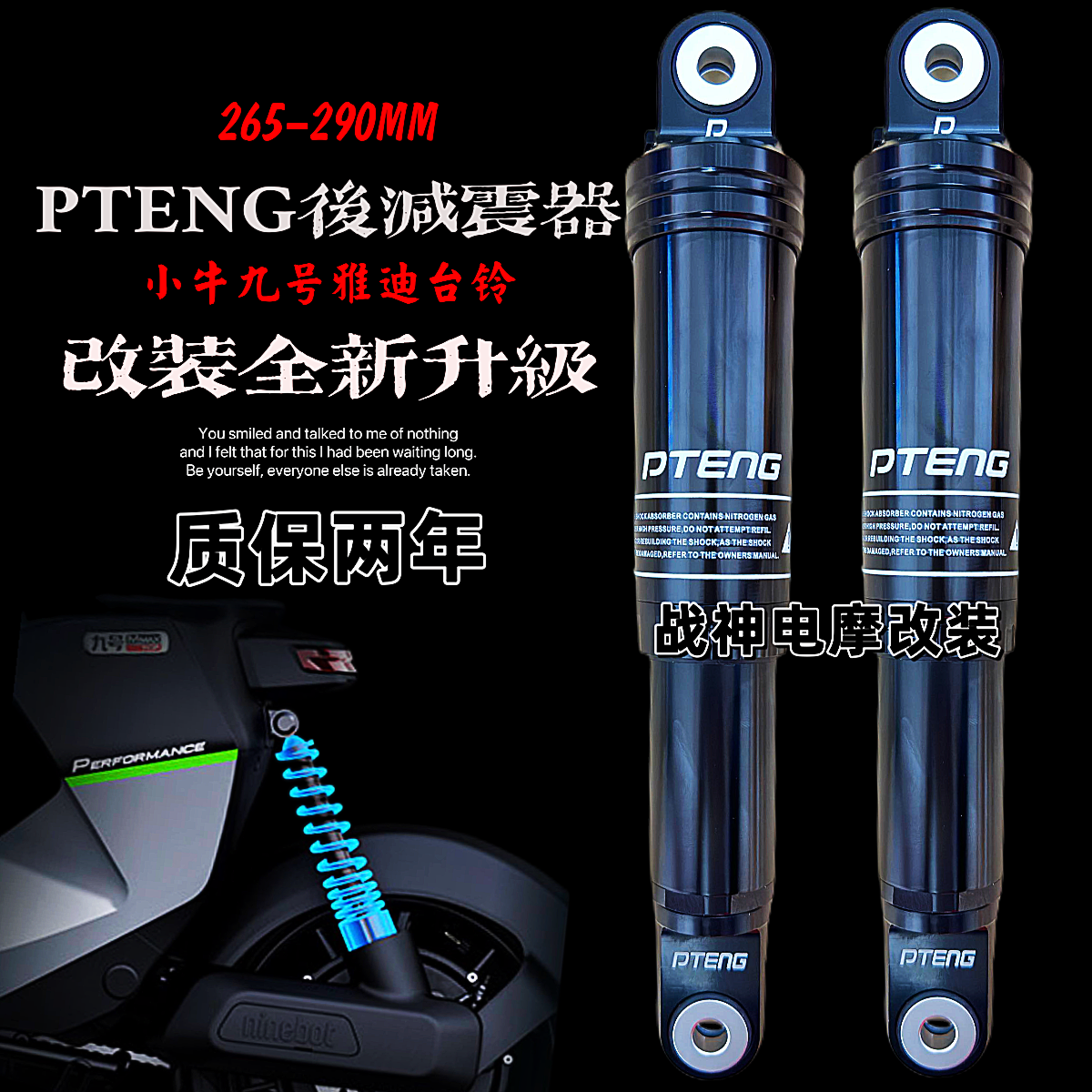 PTeng后减震uqi小牛U+B九